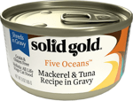 Solid Gold Five Oceans With Mackerel & Tuna In Gravy
